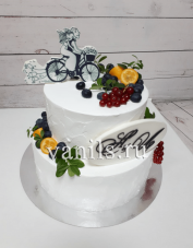 свадебный торт с велосипедом