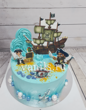 торт пиратский корабль
