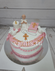 торт на крещение девочки