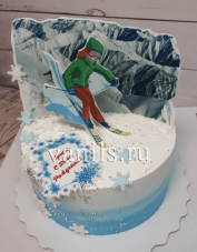 торт для горнолыжницы