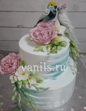торт с попугаями