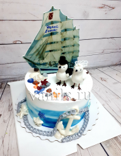 свадебный торт морской