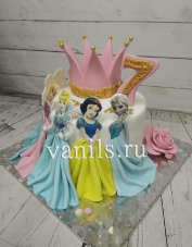 торт со всеми принцессами